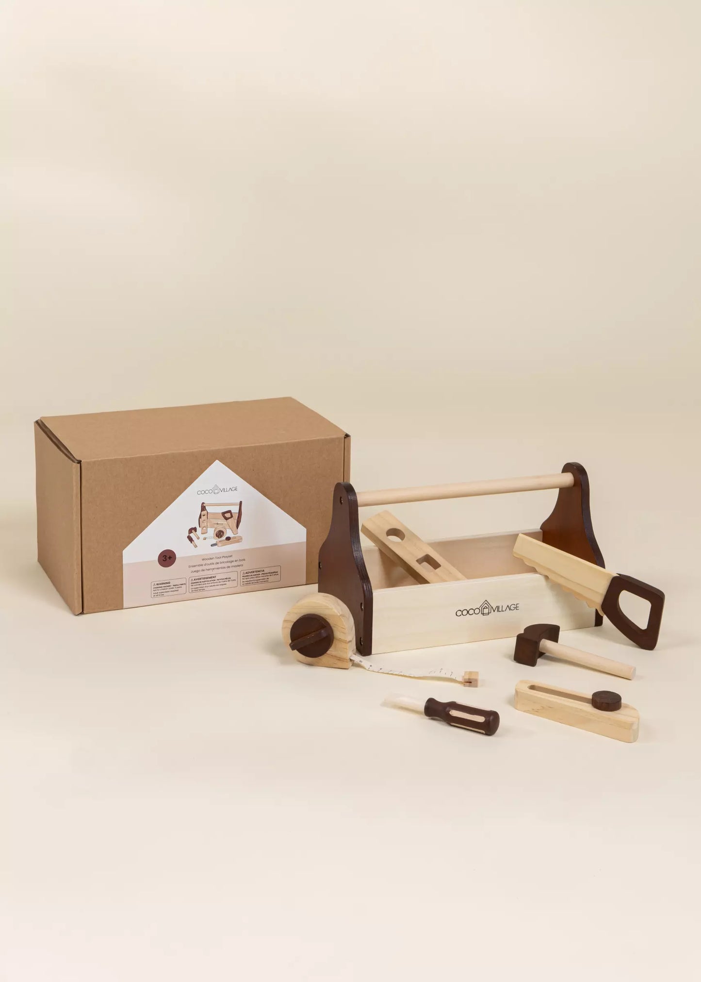 wooden tool playset