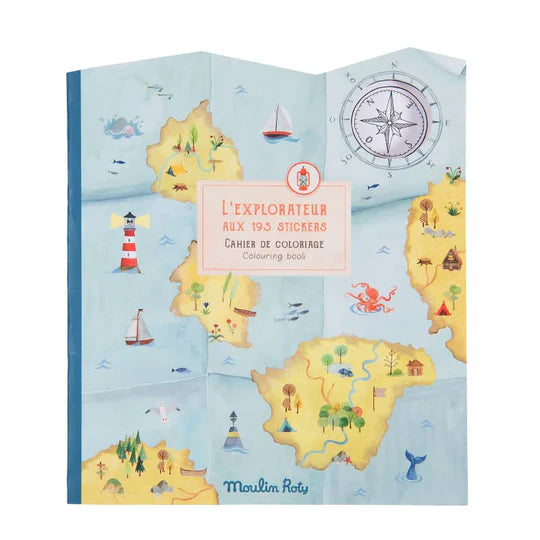 the explorer coloring book