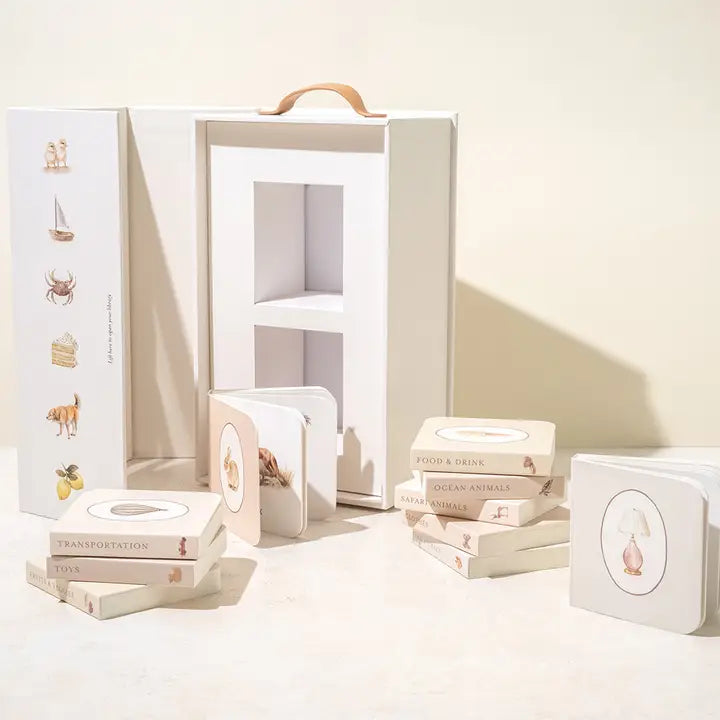 our very little library board book set