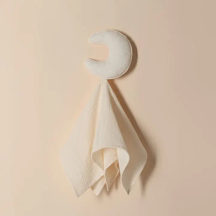 moon security baby blanket - cream