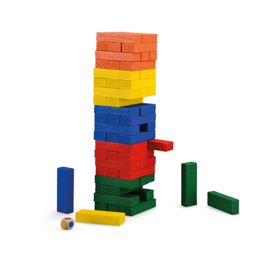 wooden tumbling tower
