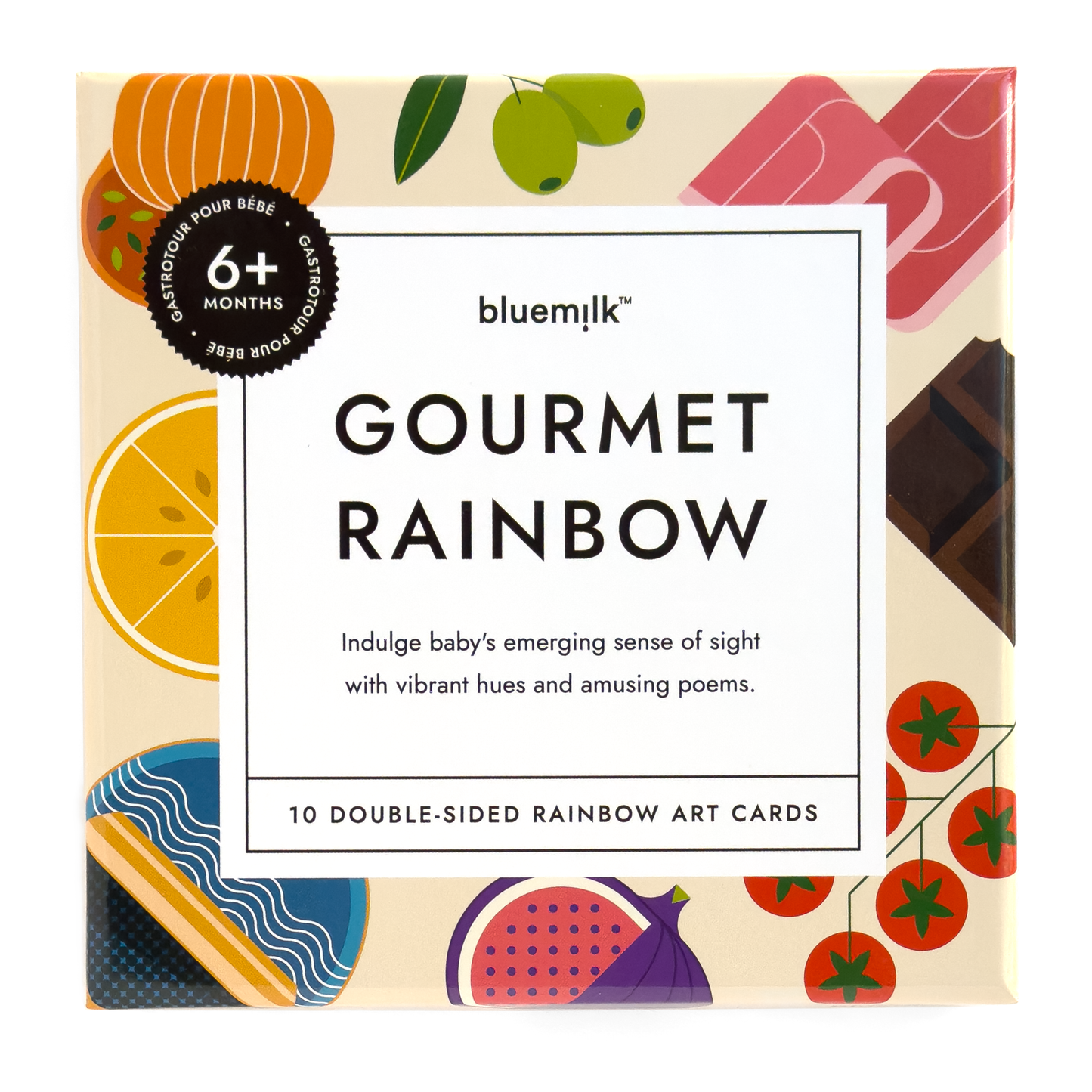 gourmet rainbow art cards