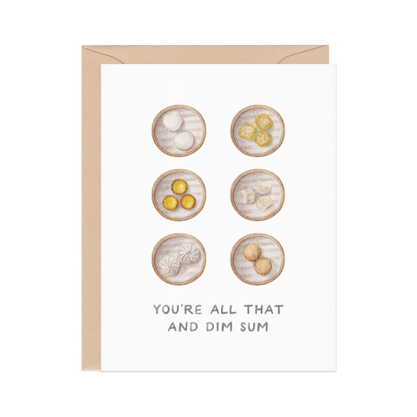all that and dim sum — asian food pun congrats card