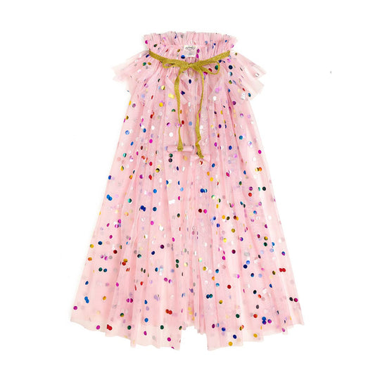 pink confetti cape