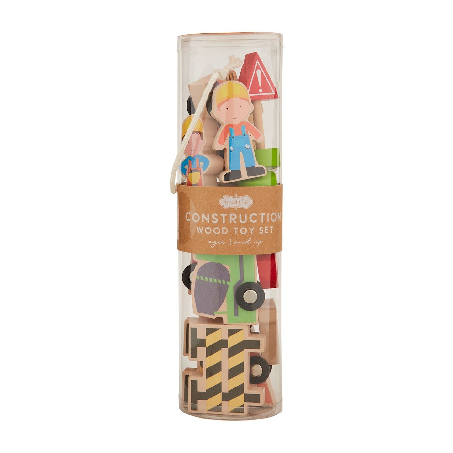 construction wood toy set