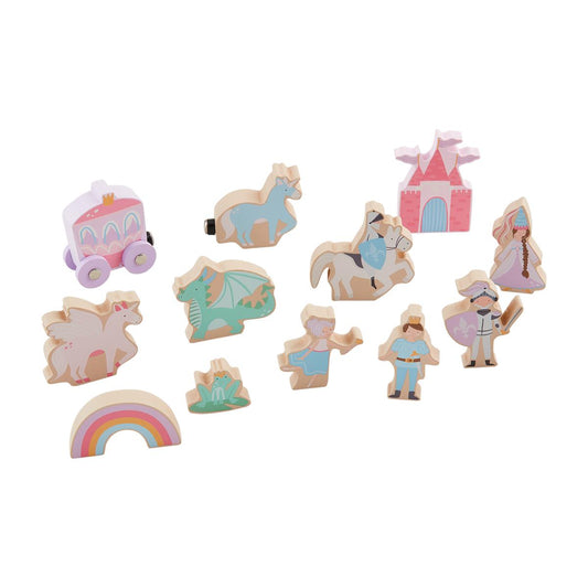wood princess toy set