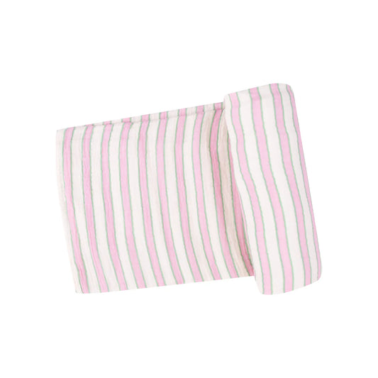 candy strip swaddle blanket