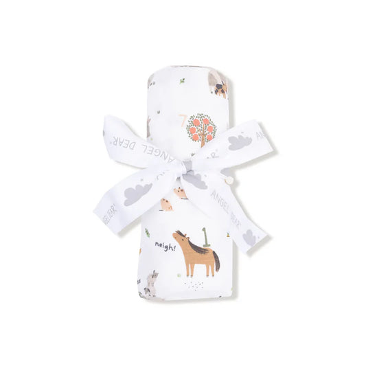 farm sounds - swaddle blanket