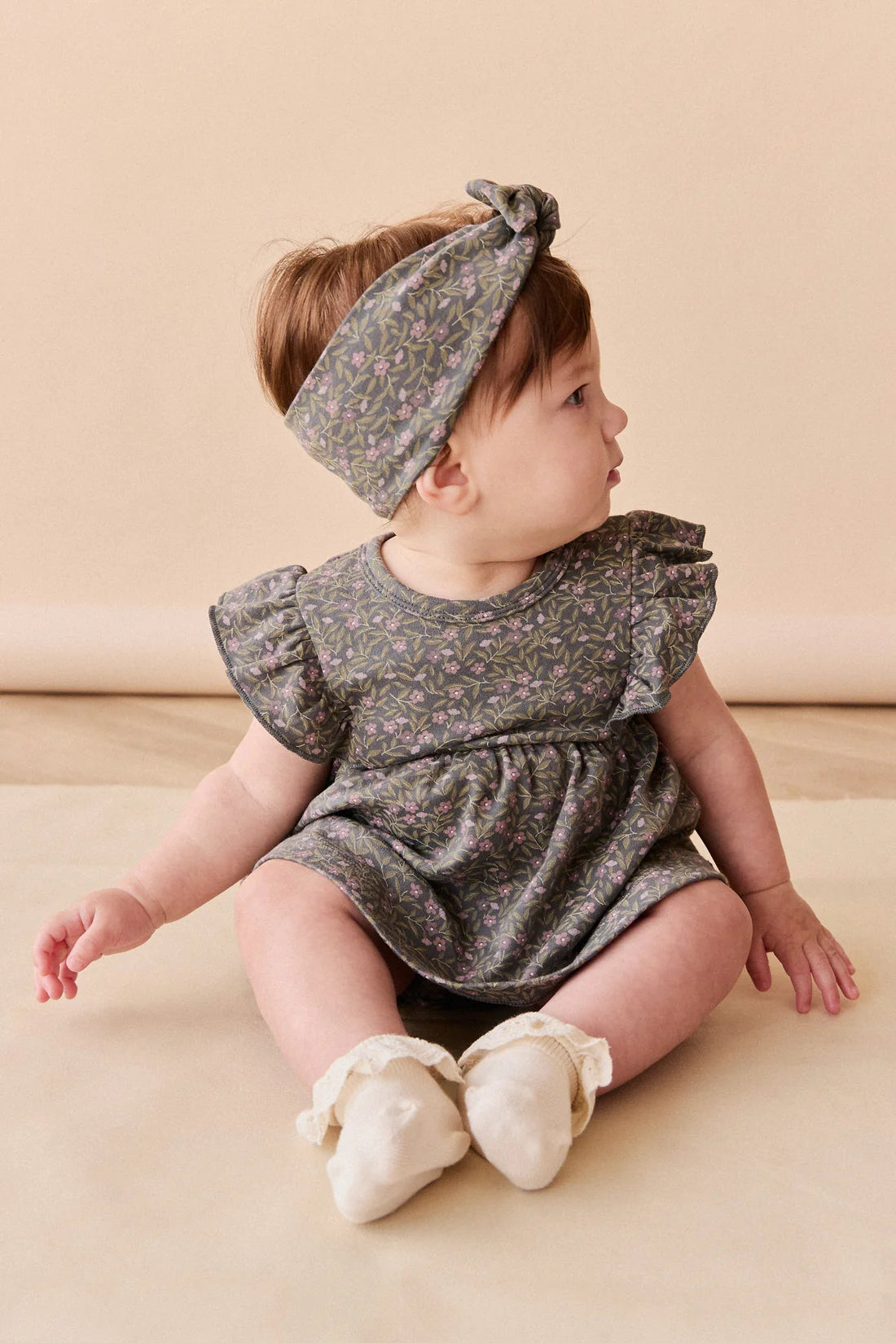 organic cotton elianna playsuit - phoebe lava