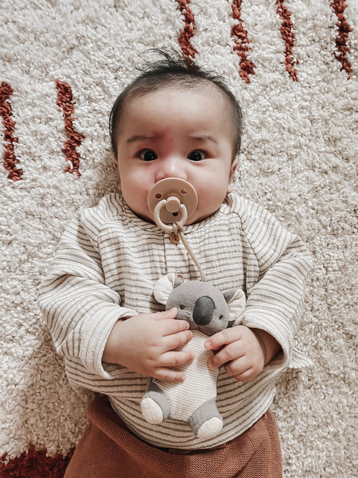 bitzy pal - natural rubber pacifier & plush