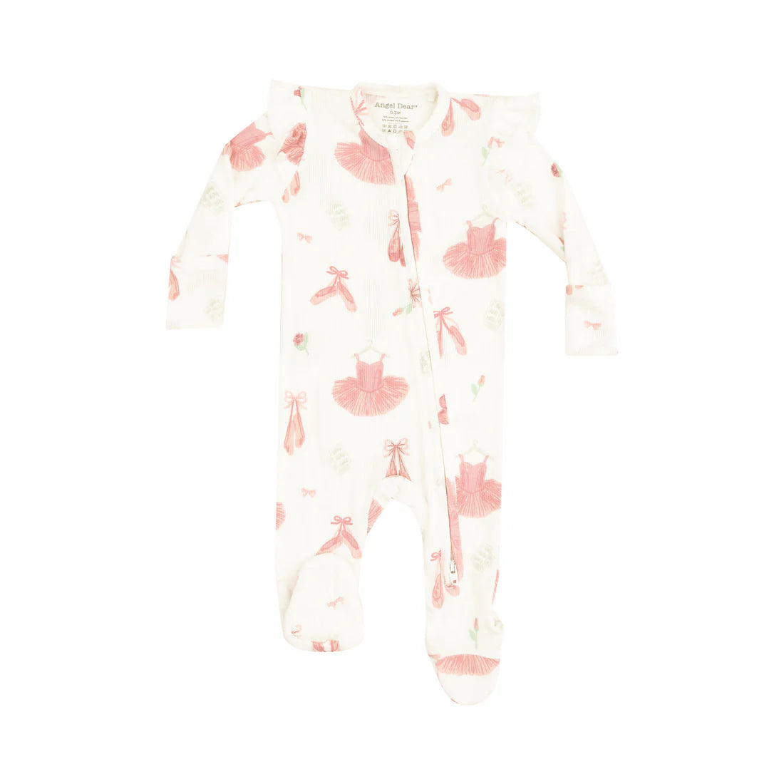 ballet things 2 way zipper footie