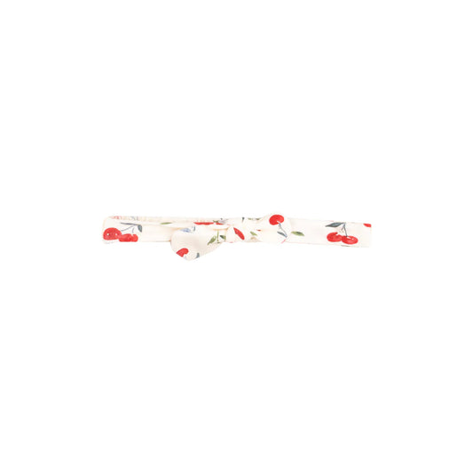 watercolor cherries  knot headband
