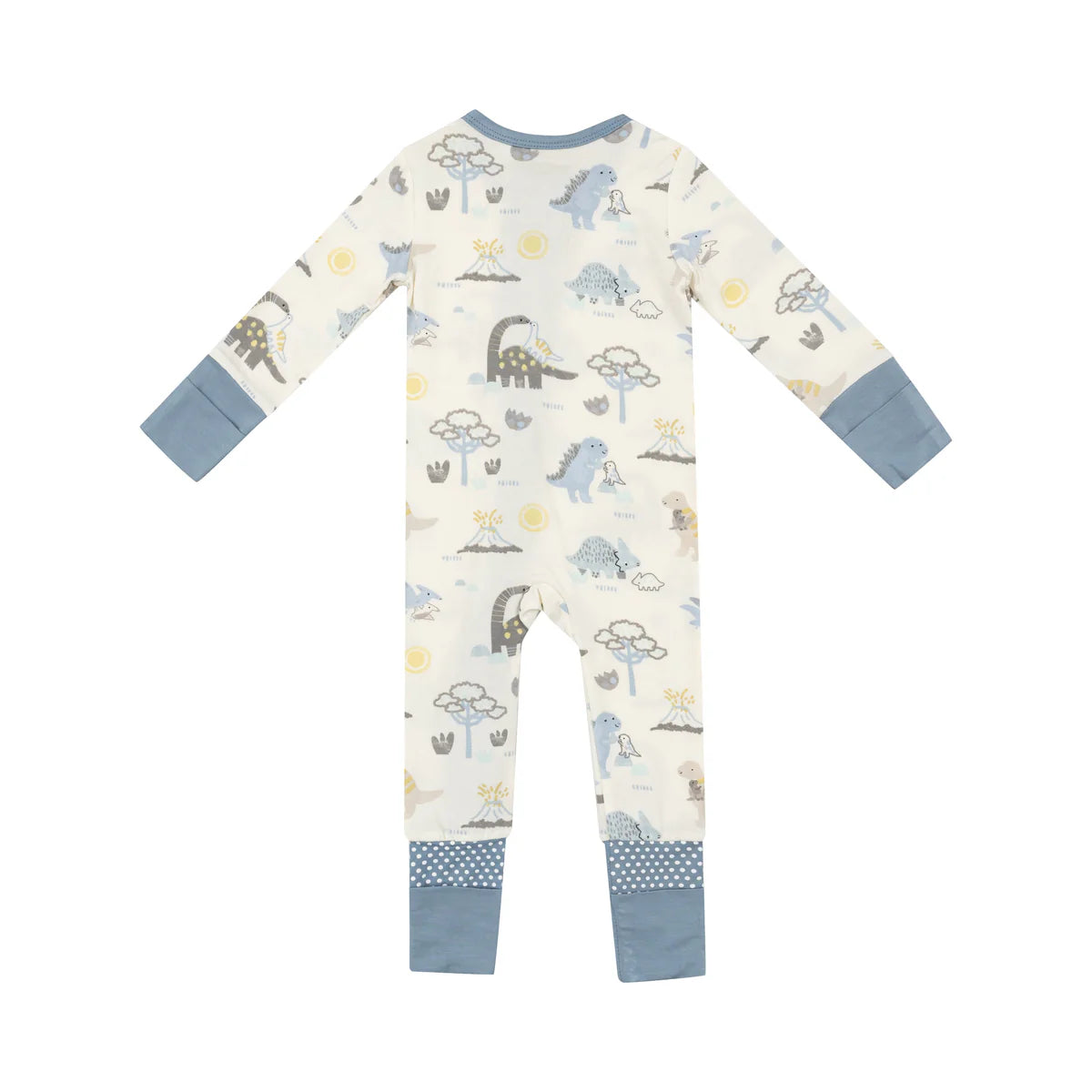 2 way zipper romper - baby love dinos