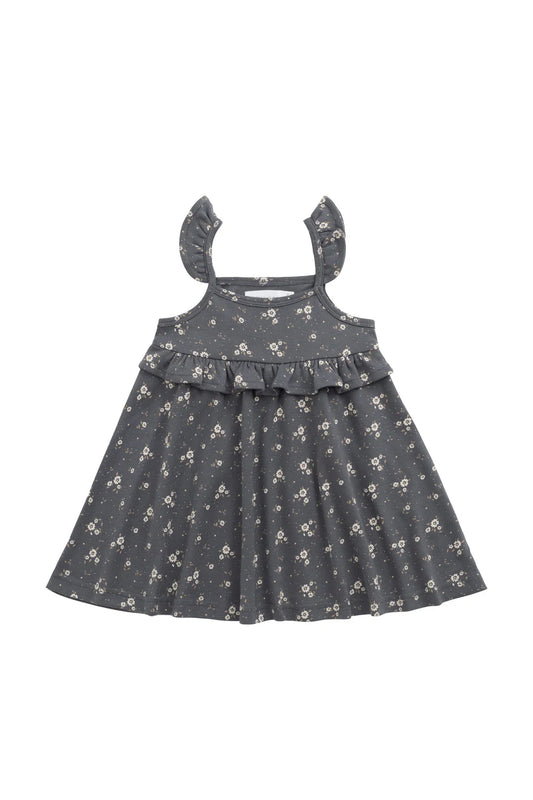 organic cotton molly dress - lulu bloom lava