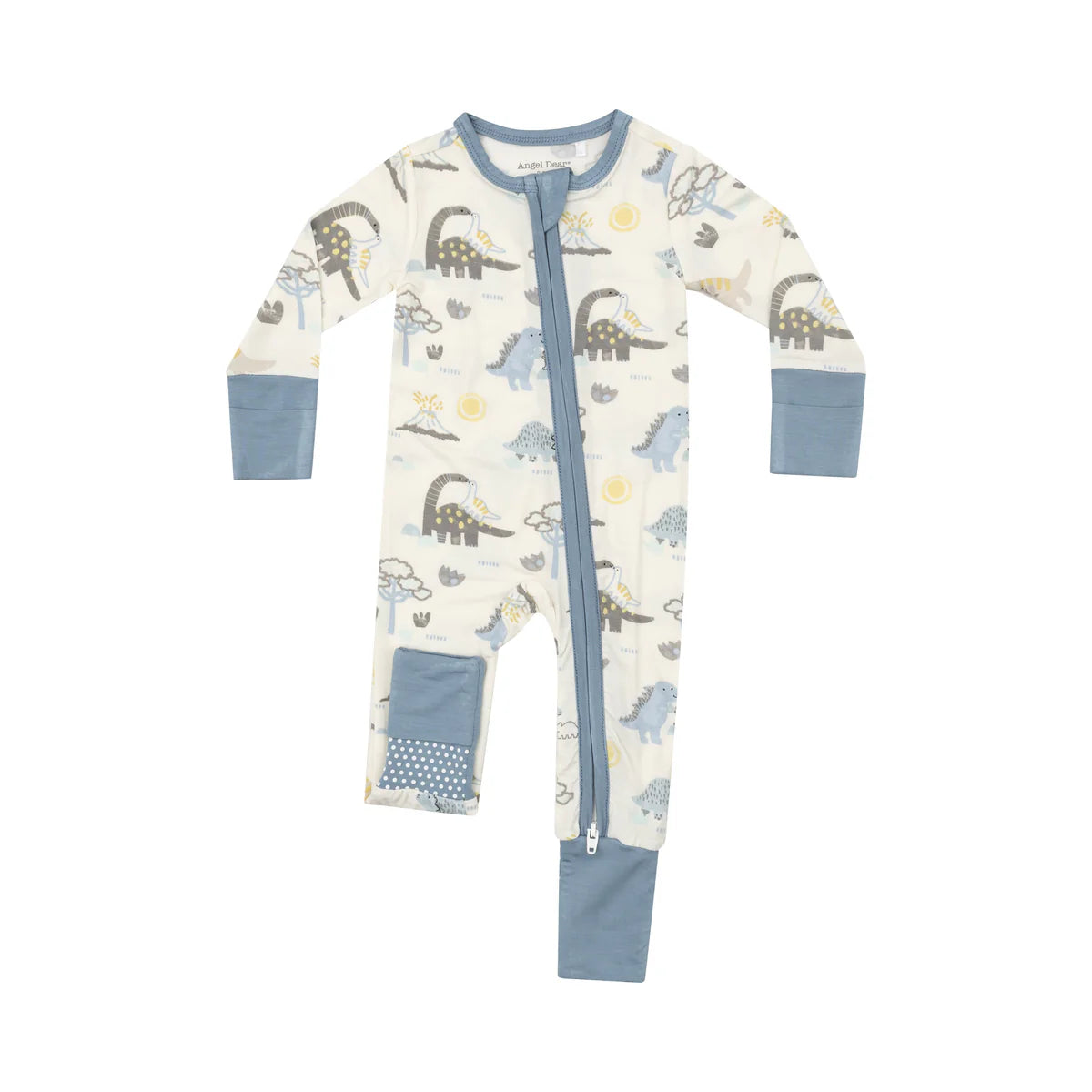 2 way zipper romper - baby love dinos