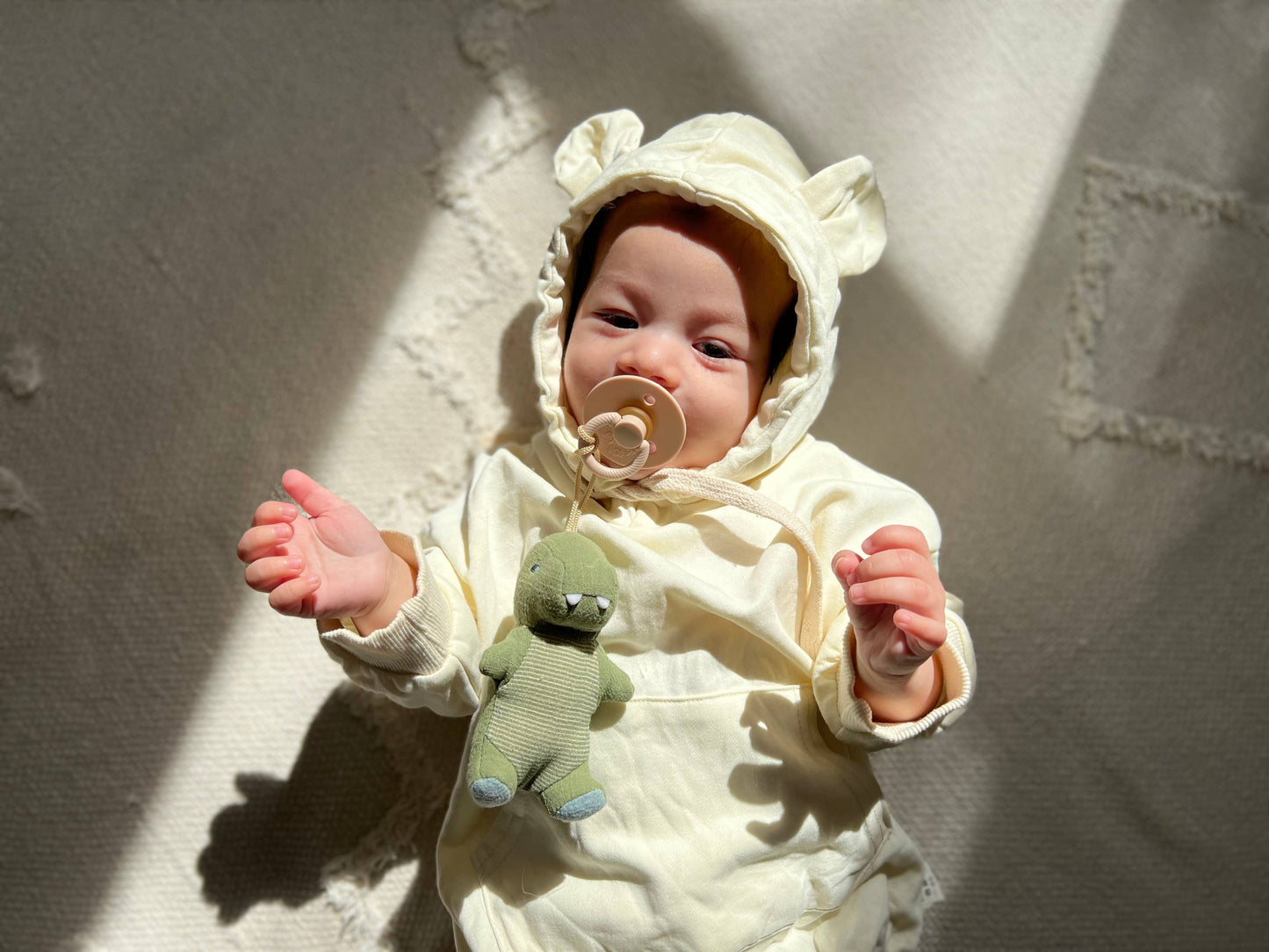 bitzy pal - natural rubber pacifier & plush