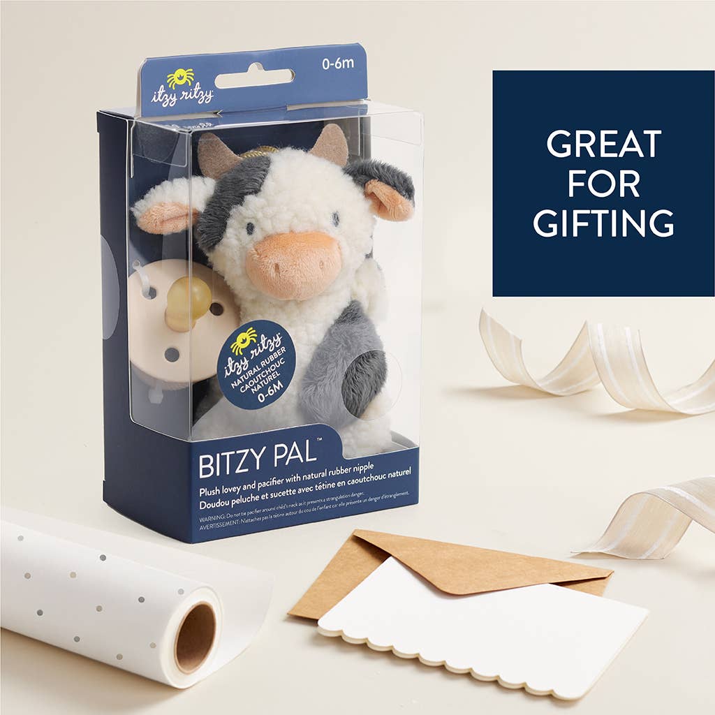 bitzy pal - natural rubber pacifier & plush