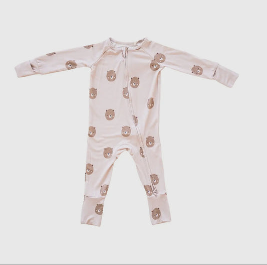 Teddy Bamboo 2-Way Convertible Zip Romper