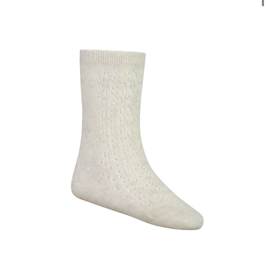 cable weave knee high sock