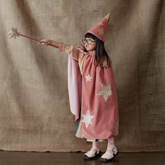 pink velvet wizard costume