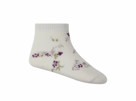 jacquard floral sock