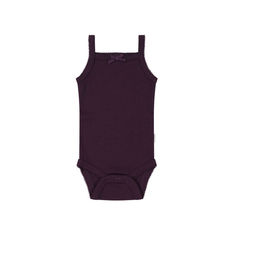 organic cotton modal singlet bodysuit - fig