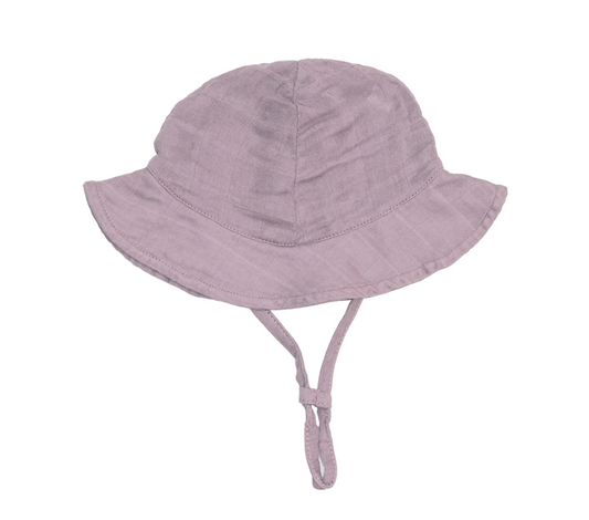 sunhat - solid muslin dusty lavender