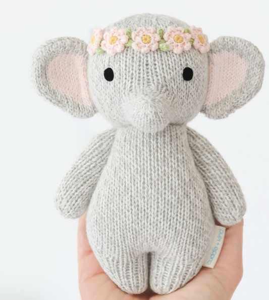 baby elephant with flower crown
