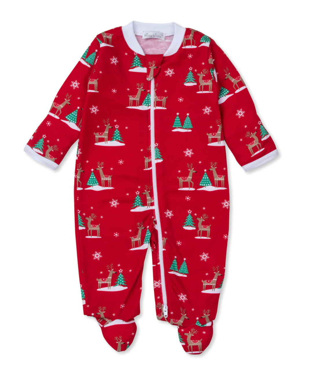 footie pjs holiday reindeer