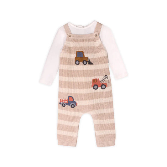 Trucks Embroidered Knit Strip Overall Set