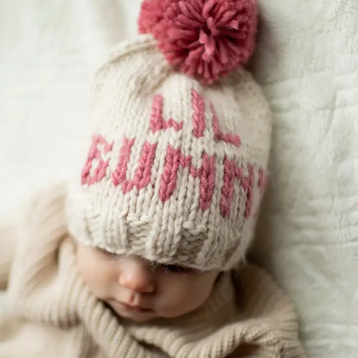 lil bunny pink beanie