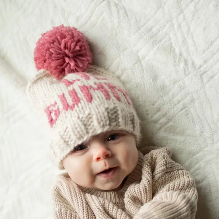 lil bunny pink beanie