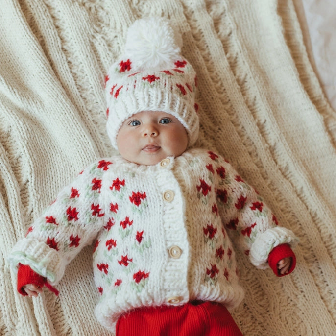 bitty blooms beanie