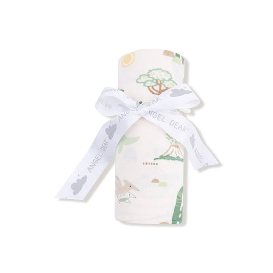 baby love dinos - swaddle blanket