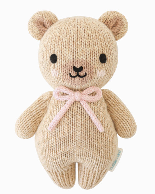 baby honey bear (blush bow)