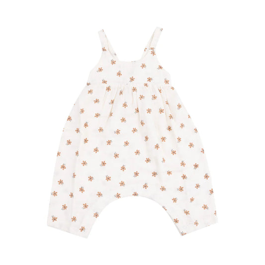 bitty blooms tie back romper
