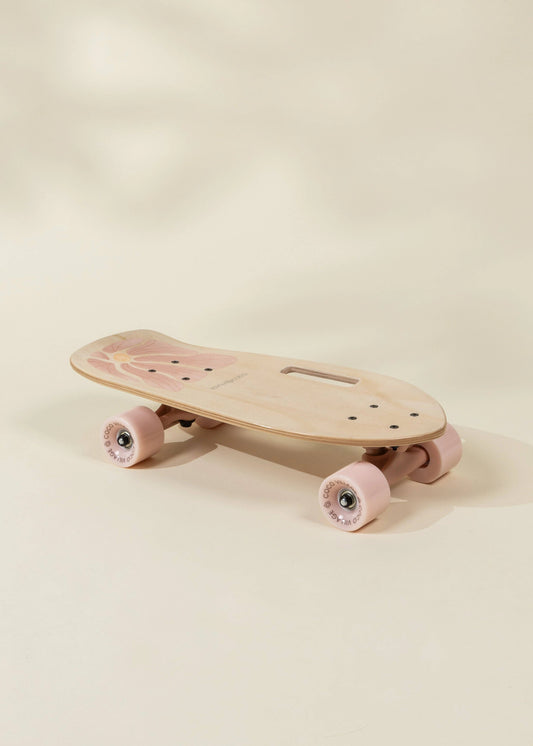 wooden skateboard with handle – bloom