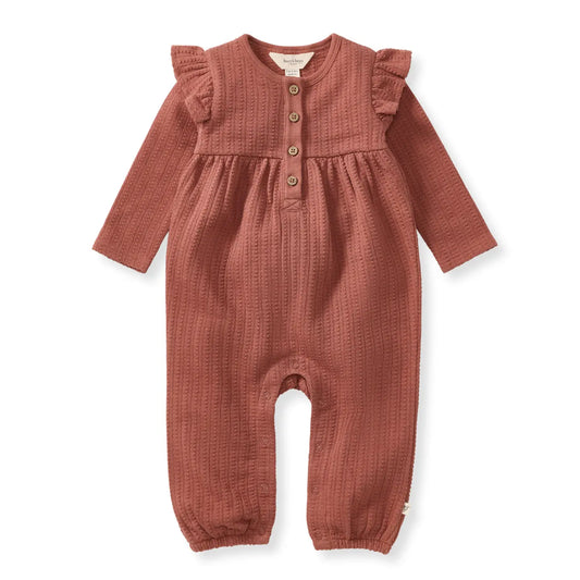 Dotted Ribbed Jumpsuit