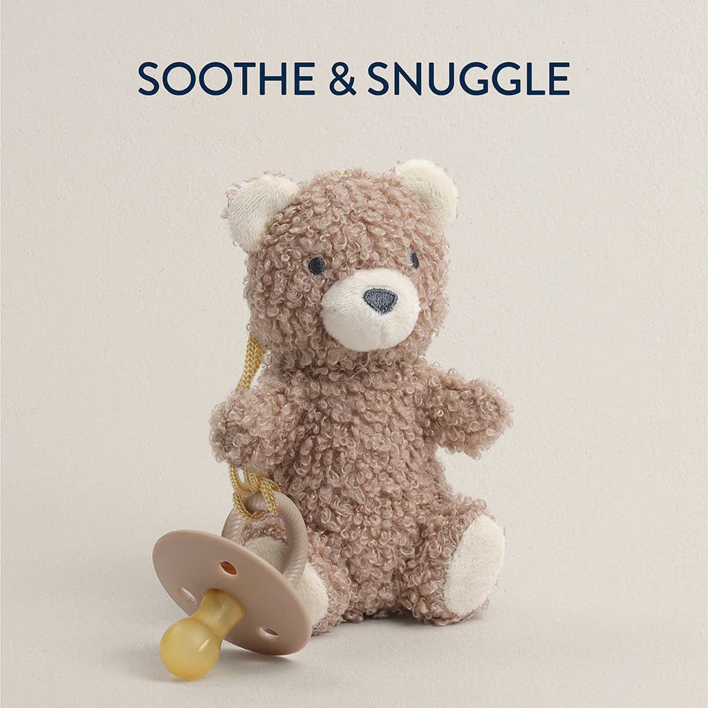 bitzy pal - natural rubber pacifier & plush