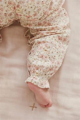 organic cotton summer playsuit - fifi floral