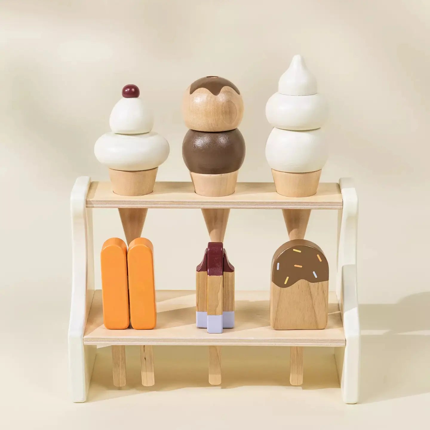wooden ice cream stand