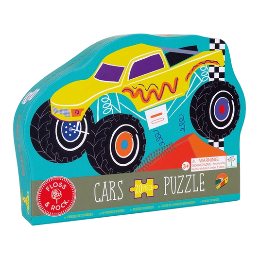 cars 20pc monster truck shaped jigsaw