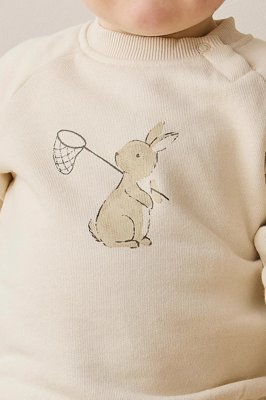 flynn sweatshirt - oat lapin jardin