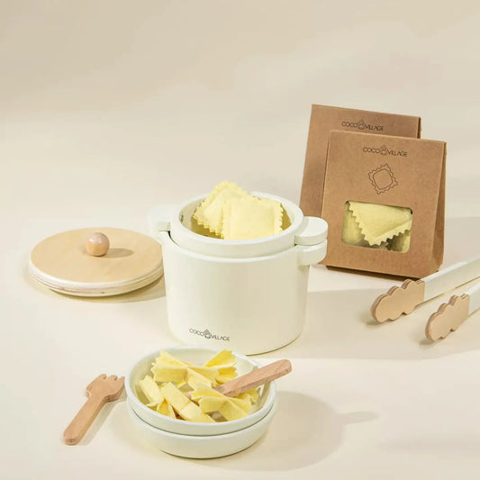wooden pasta playset
