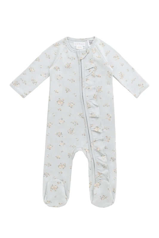 organic cotton melanie onepiece - petite fleur blue