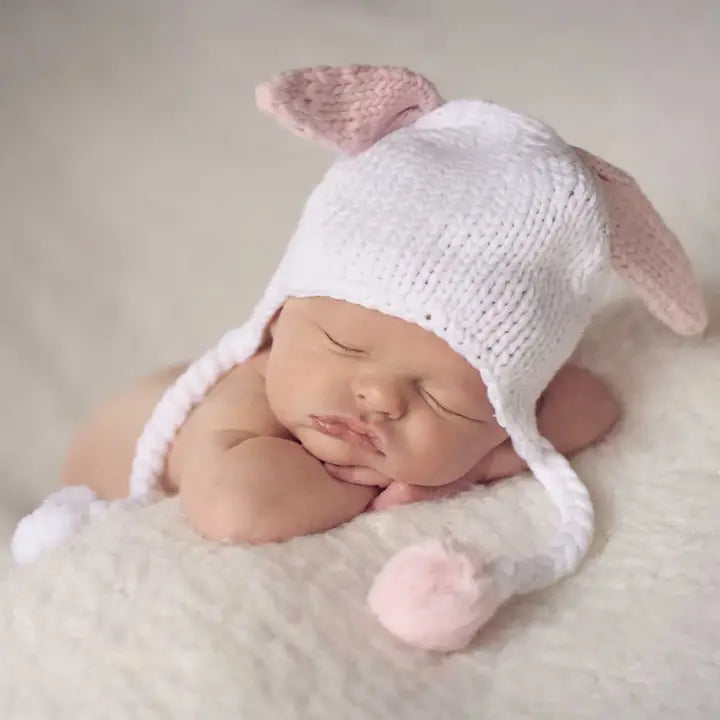 hugbunny pink beanie