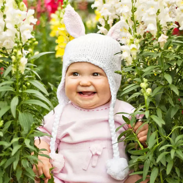 hugbunny pink beanie