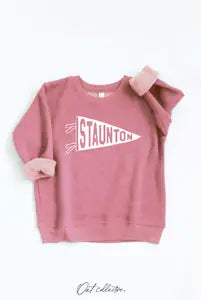 staunton pennant kids' graphic sweatshirt
