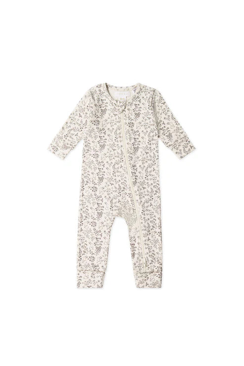 reese zip onepiece - garden bunnies tofu