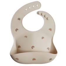 rainbow silicone bib